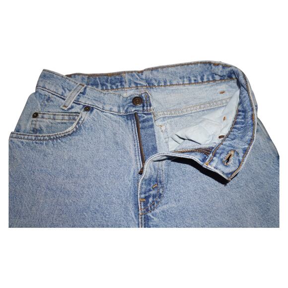 Vintage Levi’s 550 Relaxed Taper Jeans – Made in USA – Size 27x30 – Raw Hem - Picture 6 of 14